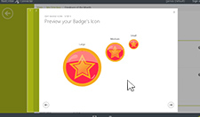 Step 18: Preview your Badge's Icon